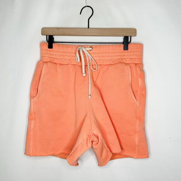 LES TIEN Heavyweight Yacht Shorts Washed Cantaloupe in Size Small - Picture 2 of 5
